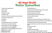 Image of 60 Amal Shalih Bulan Ramadhan