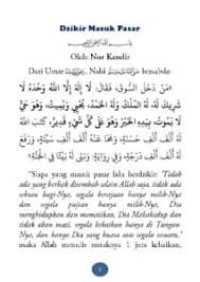 Image of Dzikir Masuk Pasar