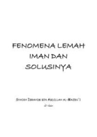 Image of FENOMENA LEMAH IMAN DAN SOLUSINYA