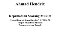 Image of Kepribadian Seorang Muslim