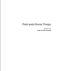 Image of PUISI-PUISI KORAN TEMPO